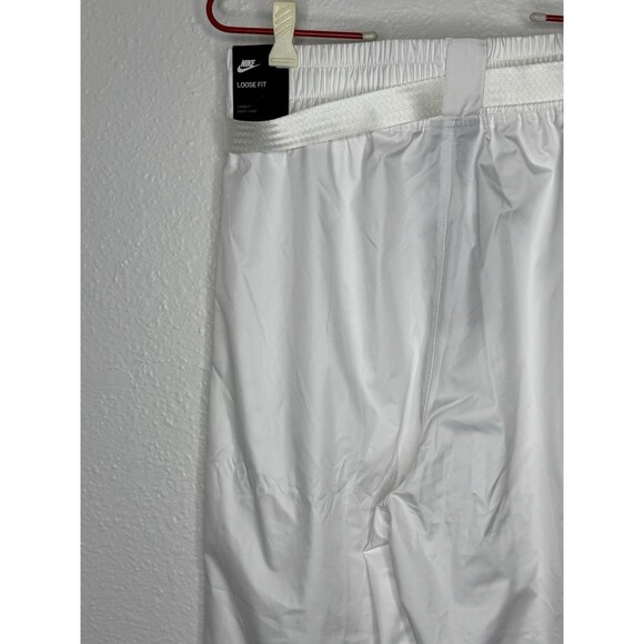 NWT NIKE Women's White Belted Cuffed Track Pants Loose Fit DB3866-100 *See Pics* - Picture 8 of 16